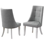 Kings Brand Furniture Chaises d'appoint de salle à manger/coin repas en vinyle Milan, lot de 2.