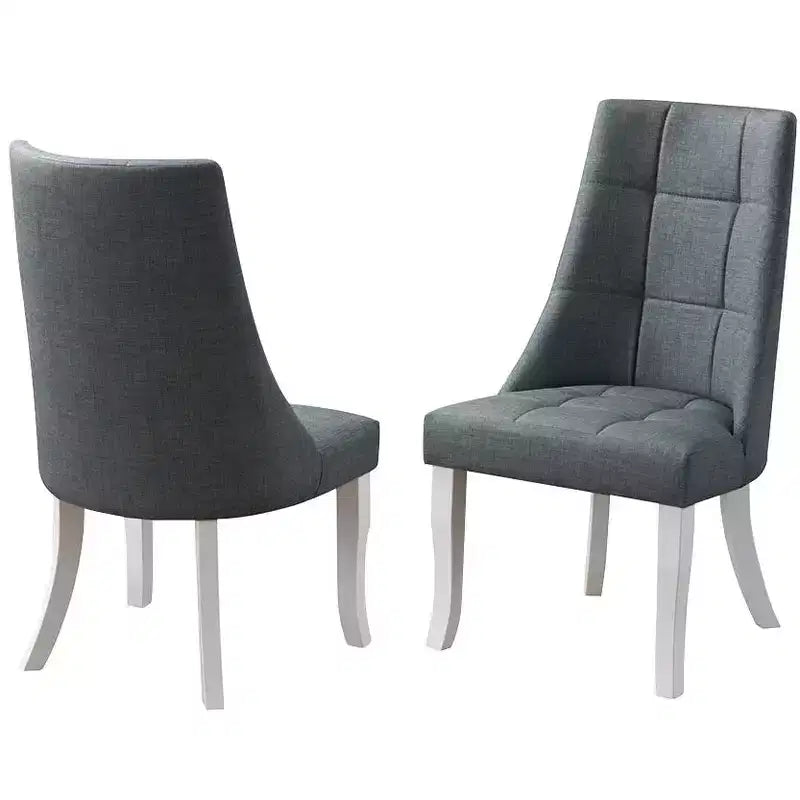 Kings Brand Furniture Chaises d'appoint de salle à manger/coin repas en vinyle Milan, lot de 2.