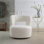 Chaise en bois rembourrée pivotante à 360° GDFStudio Blithe