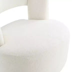 Chaise en bois rembourrée pivotante à 360° GDFStudio Blithe