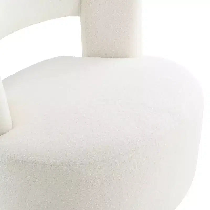 Chaise en bois rembourrée pivotante à 360° GDFStudio Blithe
