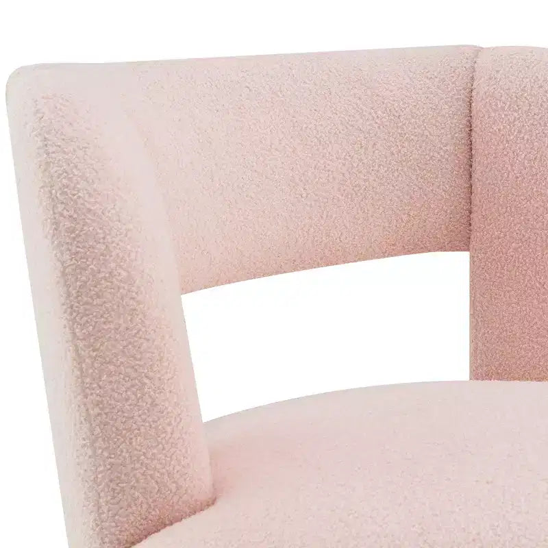 Chaise en bois rembourrée pivotante à 360° GDFStudio Blithe