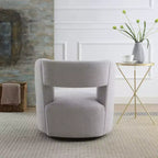 Chaise en bois rembourrée pivotante à 360° GDFStudio Blithe