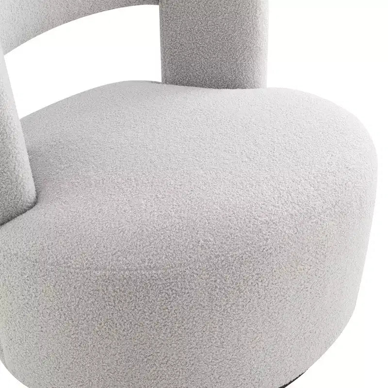 Chaise en bois rembourrée pivotante à 360° GDFStudio Blithe