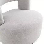 Chaise en bois rembourrée pivotante à 360° GDFStudio Blithe