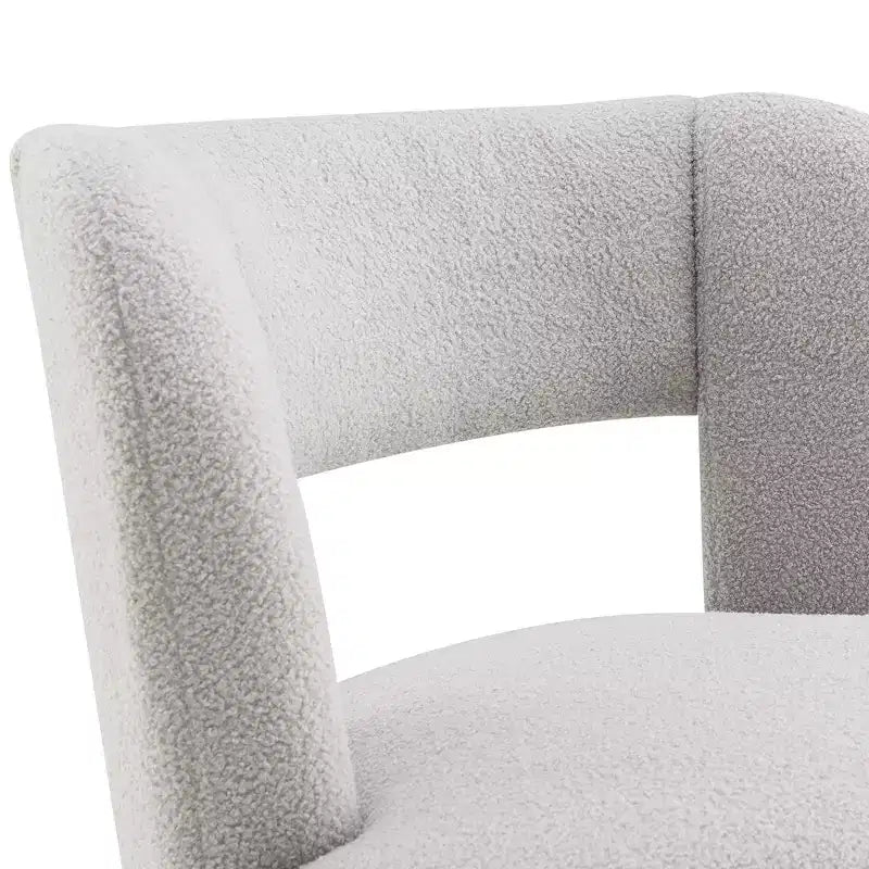 Chaise en bois rembourrée pivotante à 360° GDFStudio Blithe