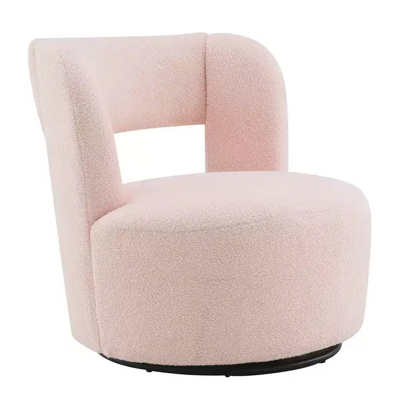 Chaise en bois rembourrée pivotante à 360° GDFStudio Blithe