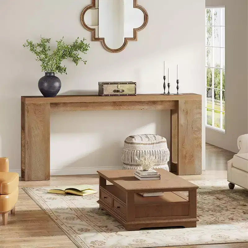 Tribesigns 70,9 pouces Console extra longue, Table d'appoint étroite pour canapé d'entrée de salon et couloir