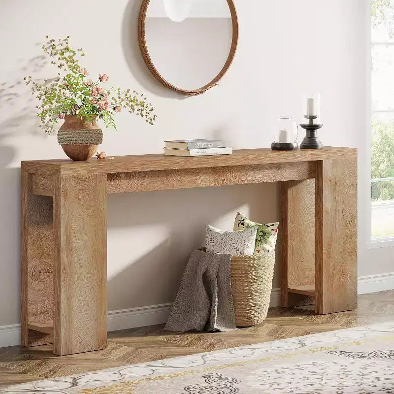 Tribesigns 70,9 pouces Console extra longue, Table d'appoint étroite pour canapé d'entrée de salon et couloir