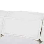 Canapé modulaire moderne en U, canapé 6/4 places librement combinable avec coussin double couche et fonction de rangement - ModernLuxe