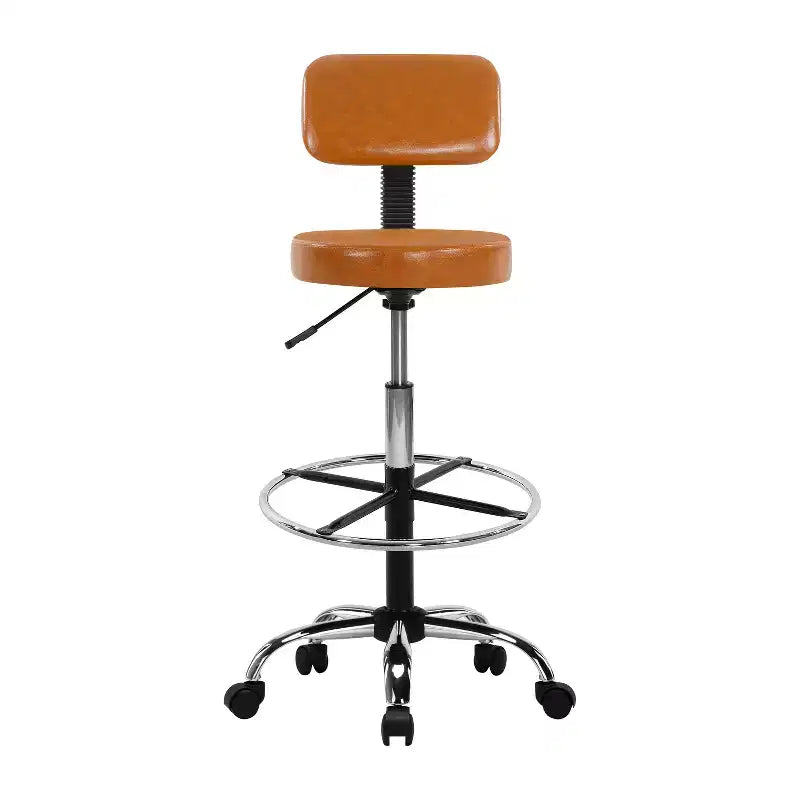 Tabouret de dessin Home Imports Emporium - Tabouret réglable pivotant en similicuir avec repose-pieds et dossier