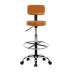 Tabouret de dessin Home Imports Emporium - Tabouret réglable pivotant en similicuir avec repose-pieds et dossier