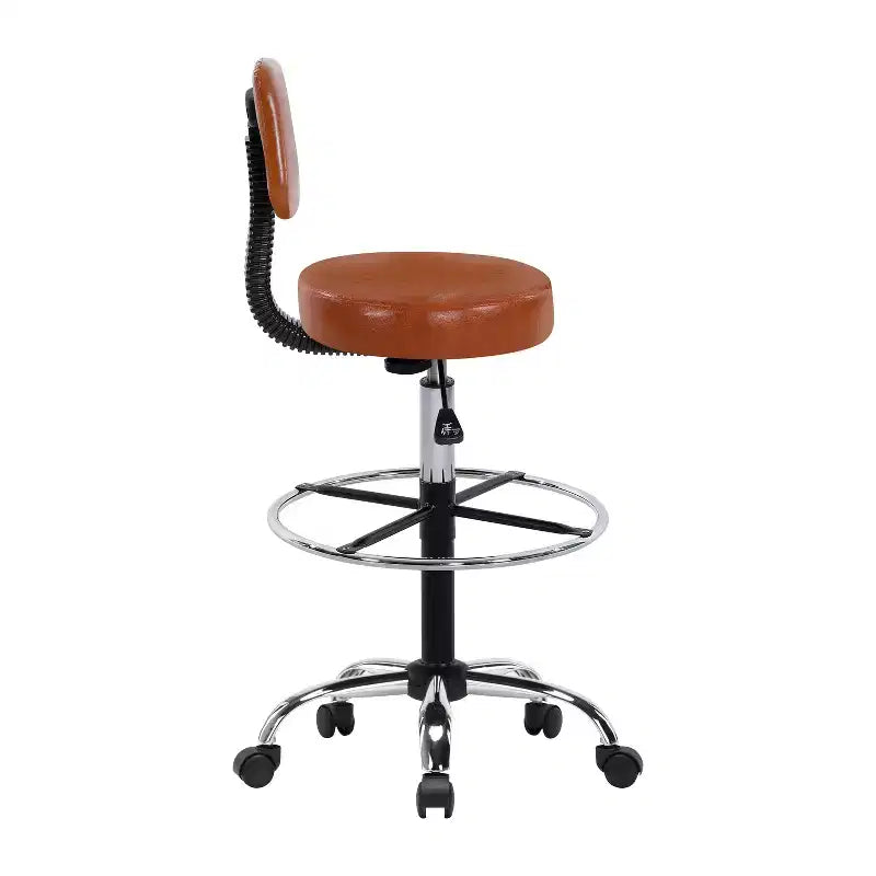 Tabouret de dessin Home Imports Emporium - Tabouret réglable pivotant en similicuir avec repose-pieds et dossier
