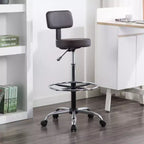 Tabouret de dessin Home Imports Emporium - Tabouret réglable pivotant en similicuir avec repose-pieds et dossier