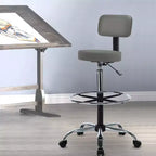 Tabouret de dessin Home Imports Emporium - Tabouret réglable pivotant en similicuir avec repose-pieds et dossier