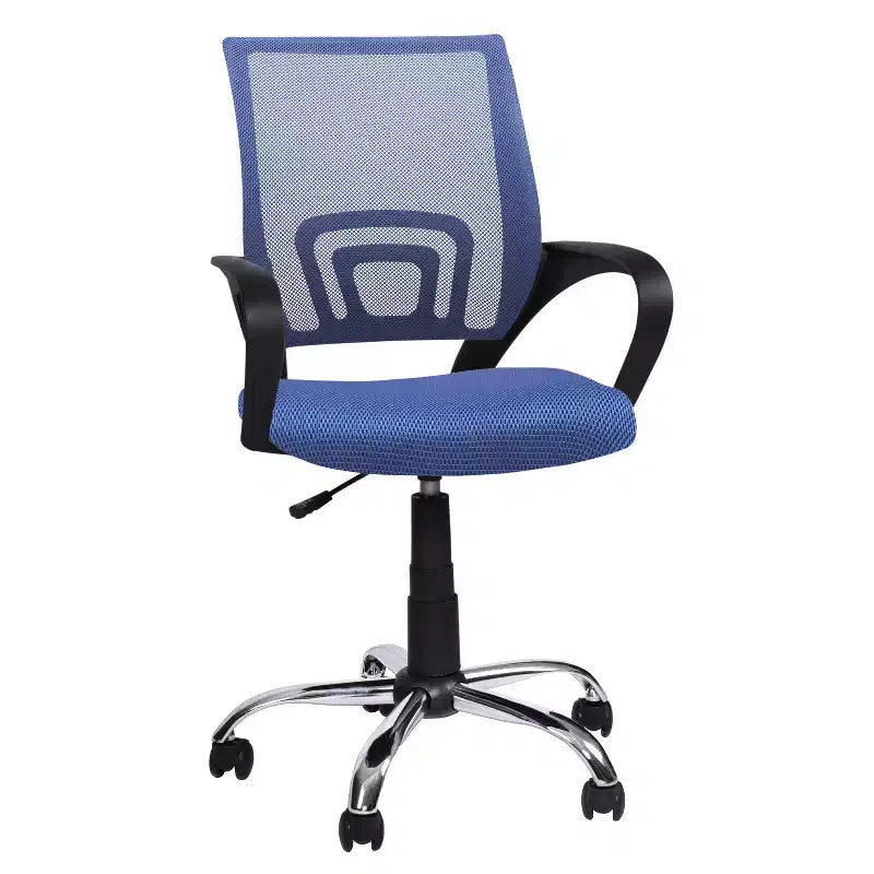 Chaise de bureau ergonomique mi-hauteur Home Imports Emporium avec accoudoirs, soutien lombaire et contrôle de l'inclinaison