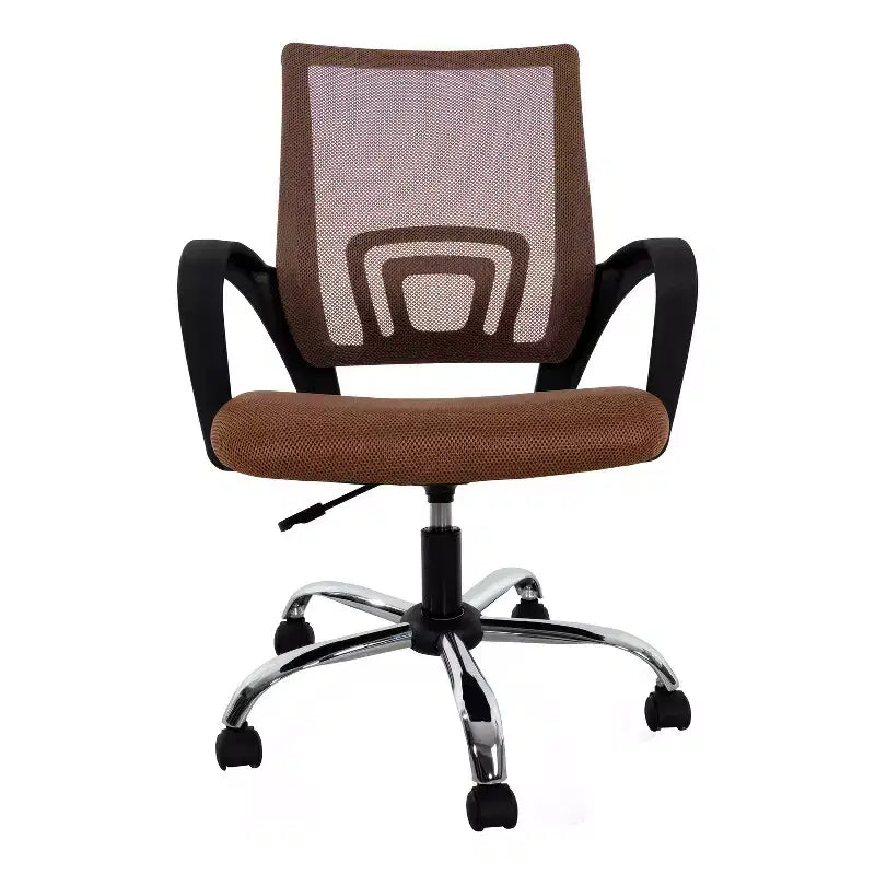 Chaise de bureau ergonomique mi-hauteur Home Imports Emporium avec accoudoirs, soutien lombaire et contrôle de l'inclinaison