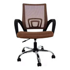 Chaise de bureau ergonomique mi-hauteur Home Imports Emporium avec accoudoirs, soutien lombaire et contrôle de l'inclinaison