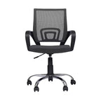 Chaise de bureau ergonomique mi-hauteur Home Imports Emporium avec accoudoirs, soutien lombaire et contrôle de l'inclinaison