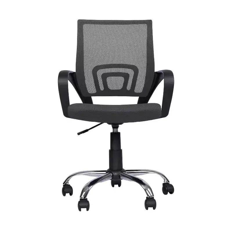 Chaise de bureau ergonomique mi-hauteur Home Imports Emporium avec accoudoirs, soutien lombaire et contrôle de l'inclinaison