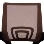Chaise de bureau ergonomique mi-hauteur Home Imports Emporium avec accoudoirs, soutien lombaire et contrôle de l'inclinaison
