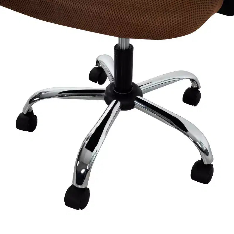 Chaise de bureau ergonomique mi-hauteur Home Imports Emporium avec accoudoirs, soutien lombaire et contrôle de l'inclinaison