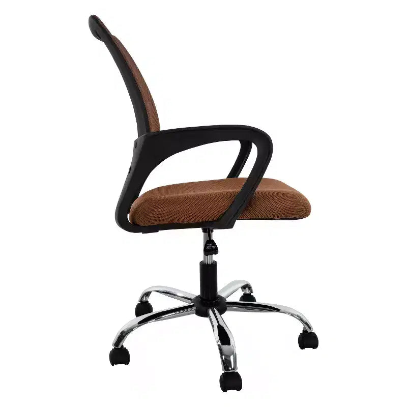 Chaise de bureau ergonomique mi-hauteur Home Imports Emporium avec accoudoirs, soutien lombaire et contrôle de l'inclinaison