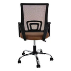 Chaise de bureau ergonomique mi-hauteur Home Imports Emporium avec accoudoirs, soutien lombaire et contrôle de l'inclinaison
