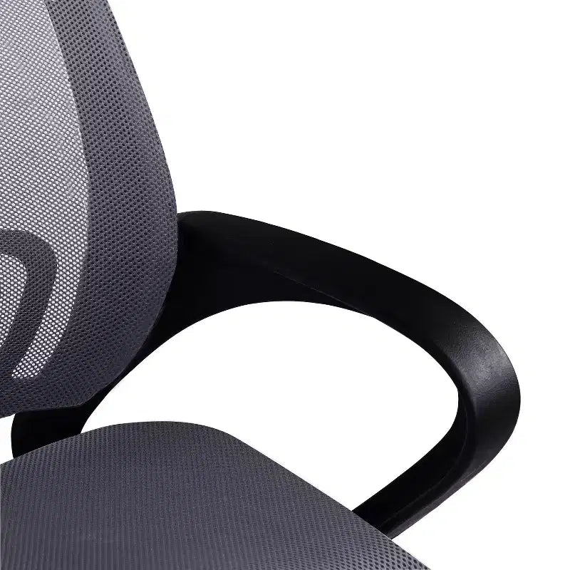 Chaise de bureau ergonomique mi-hauteur Home Imports Emporium avec accoudoirs, soutien lombaire et contrôle de l'inclinaison