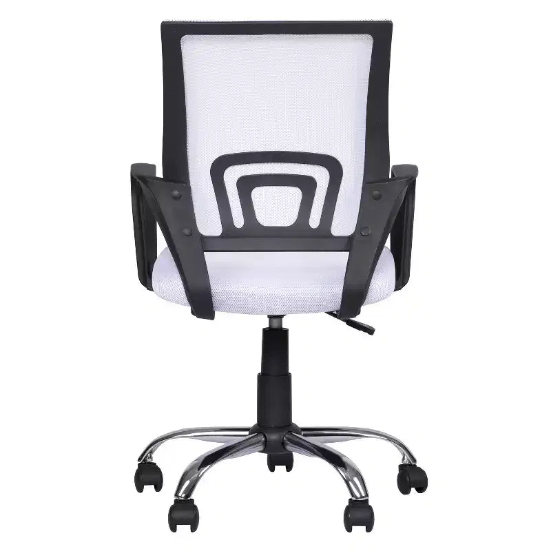 Chaise de bureau ergonomique mi-hauteur Home Imports Emporium avec accoudoirs, soutien lombaire et contrôle de l'inclinaison
