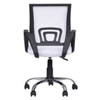 Chaise de bureau ergonomique mi-hauteur Home Imports Emporium avec accoudoirs, soutien lombaire et contrôle de l'inclinaison