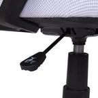 Chaise de bureau ergonomique mi-hauteur Home Imports Emporium avec accoudoirs, soutien lombaire et contrôle de l'inclinaison