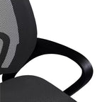 Chaise de bureau ergonomique mi-hauteur Home Imports Emporium avec accoudoirs, soutien lombaire et contrôle de l'inclinaison