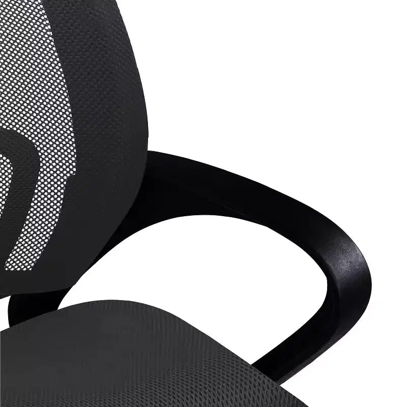 Chaise de bureau ergonomique mi-hauteur Home Imports Emporium avec accoudoirs, soutien lombaire et contrôle de l'inclinaison