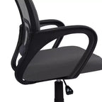 Chaise de bureau ergonomique mi-hauteur Home Imports Emporium avec accoudoirs, soutien lombaire et contrôle de l'inclinaison