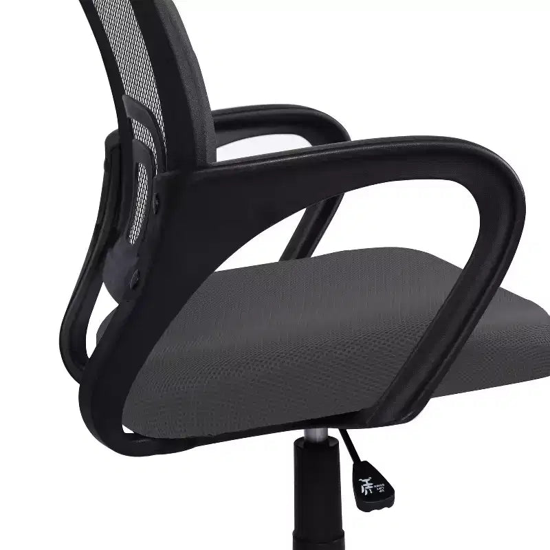 Chaise de bureau ergonomique mi-hauteur Home Imports Emporium avec accoudoirs, soutien lombaire et contrôle de l'inclinaison
