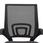 Chaise de bureau ergonomique mi-hauteur Home Imports Emporium avec accoudoirs, soutien lombaire et contrôle de l'inclinaison
