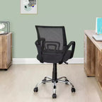 Chaise de bureau ergonomique mi-hauteur Home Imports Emporium avec accoudoirs, soutien lombaire et contrôle de l'inclinaison