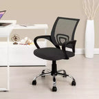 Chaise de bureau ergonomique mi-hauteur Home Imports Emporium avec accoudoirs, soutien lombaire et contrôle de l'inclinaison