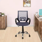 Chaise de bureau ergonomique mi-hauteur Home Imports Emporium avec accoudoirs, soutien lombaire et contrôle de l'inclinaison