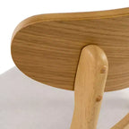 Ensemble de salle à manger 5 pièces GDFStudio Dimick Mid-Century Modern en tissu rembourré et bois
