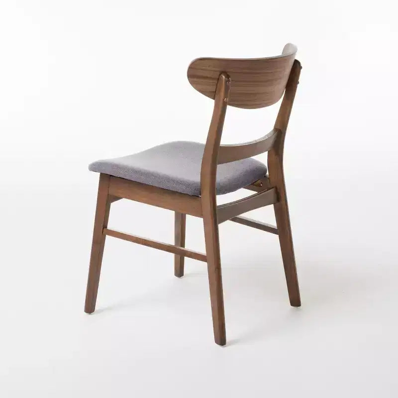 Ensemble de salle à manger 5 pièces GDFStudio Dimick Mid-Century Modern en tissu rembourré et bois