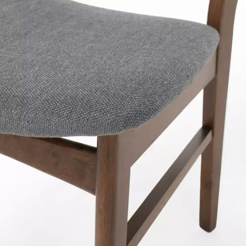 Ensemble de salle à manger 5 pièces GDFStudio Dimick Mid-Century Modern en tissu rembourré et bois
