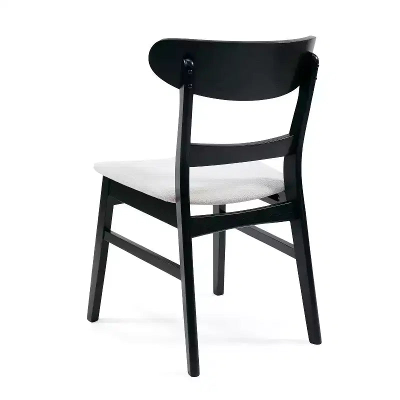 Ensemble de salle à manger 5 pièces GDFStudio Dimick Mid-Century Modern en tissu rembourré et bois