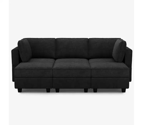 Canapé-lit modulaire Belffin Terry avec rangement sous l'assise (6 places + 5 côtés)