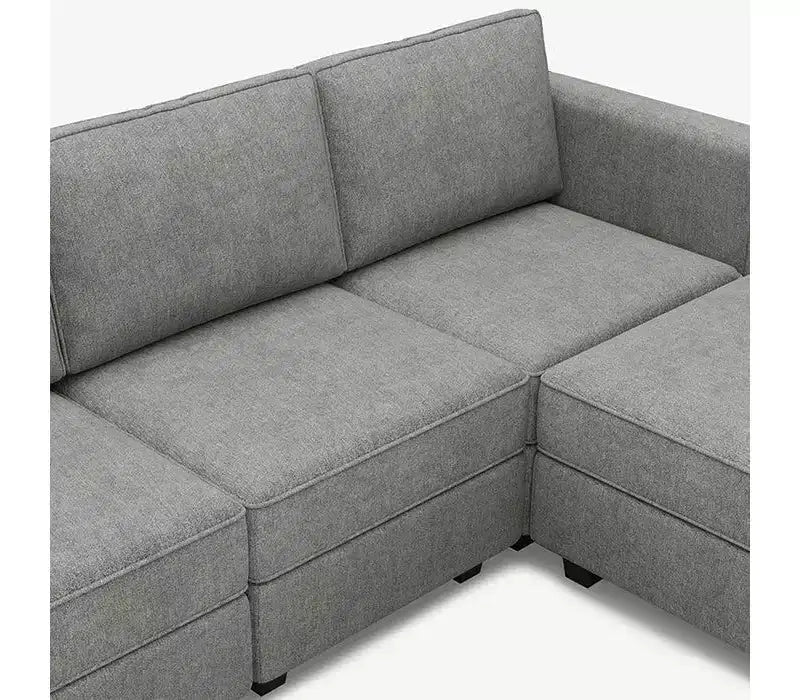 Canapé-lit modulaire Belffin Terry avec rangement sous l'assise (6 places + 5 côtés)