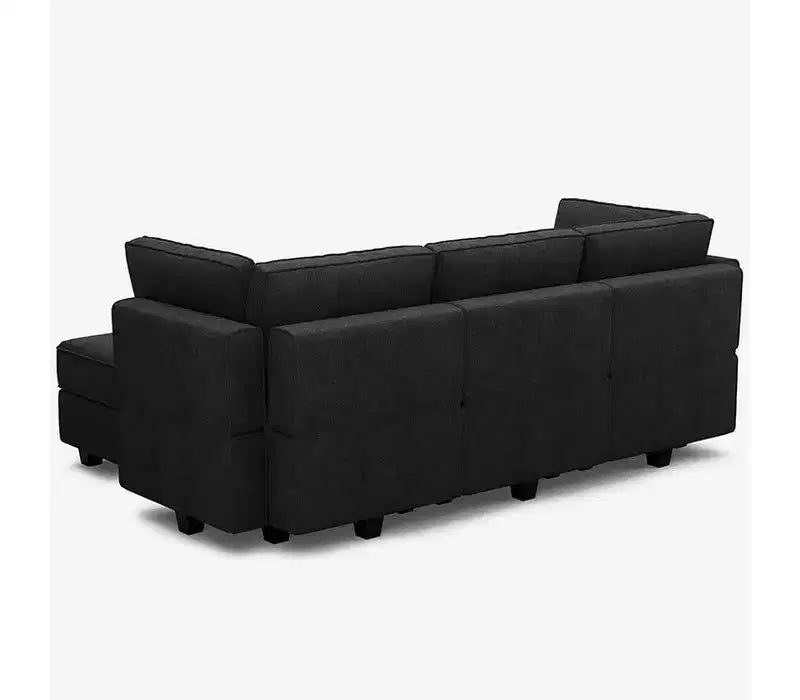 Canapé-lit modulaire Belffin Terry avec rangement sous l'assise (6 places + 5 côtés)