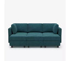 Canapé-lit modulaire Belffin Terry avec rangement sous l'assise (6 places + 5 côtés)
