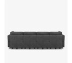 Canapé modulaire Belffin Terry avec siège de rangement (7 places + 6 accoudoirs)