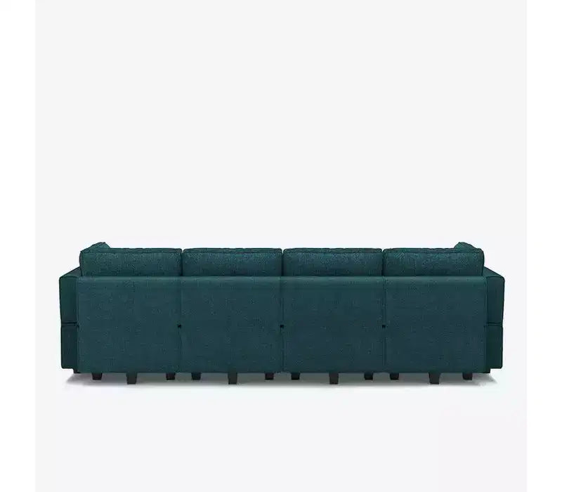 Canapé modulaire Belffin Terry avec siège de rangement (7 places + 6 accoudoirs)